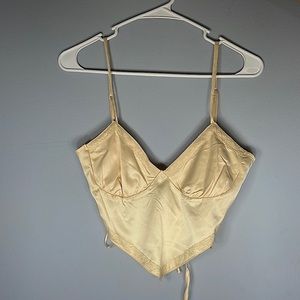 NWOT Cream Halter Top